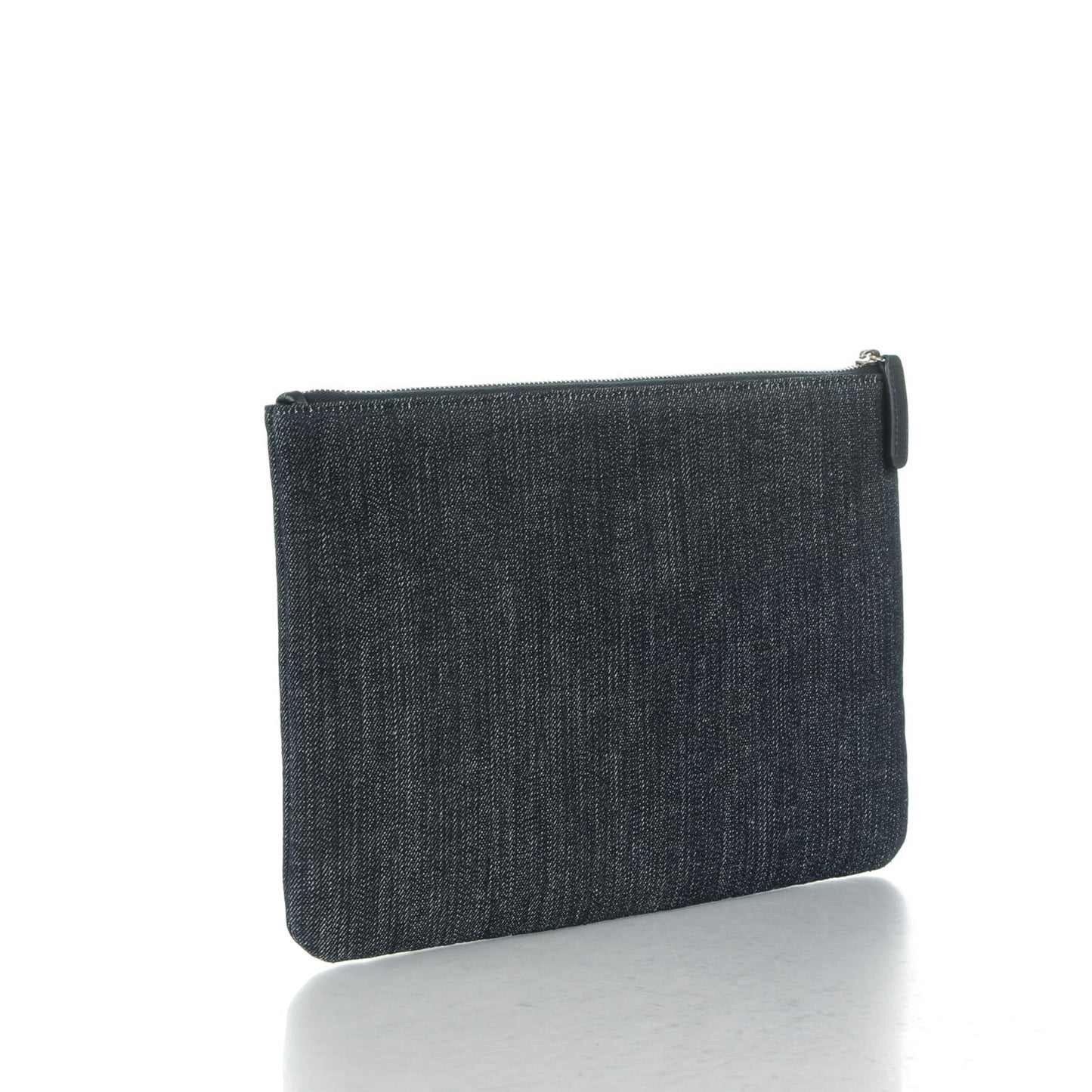 Denim Large Deauville Pouch Dark Blue