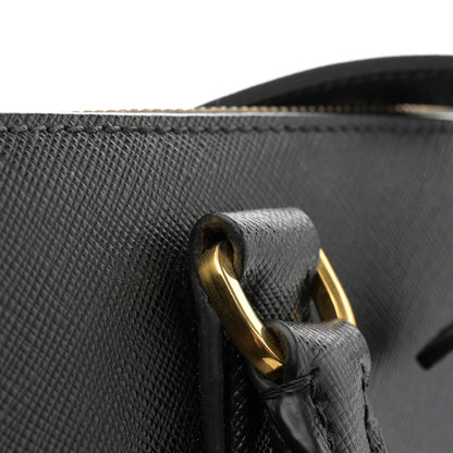 Prada Saffiano Lux Medium Galleria Double Zip Tote Black 12 of 13