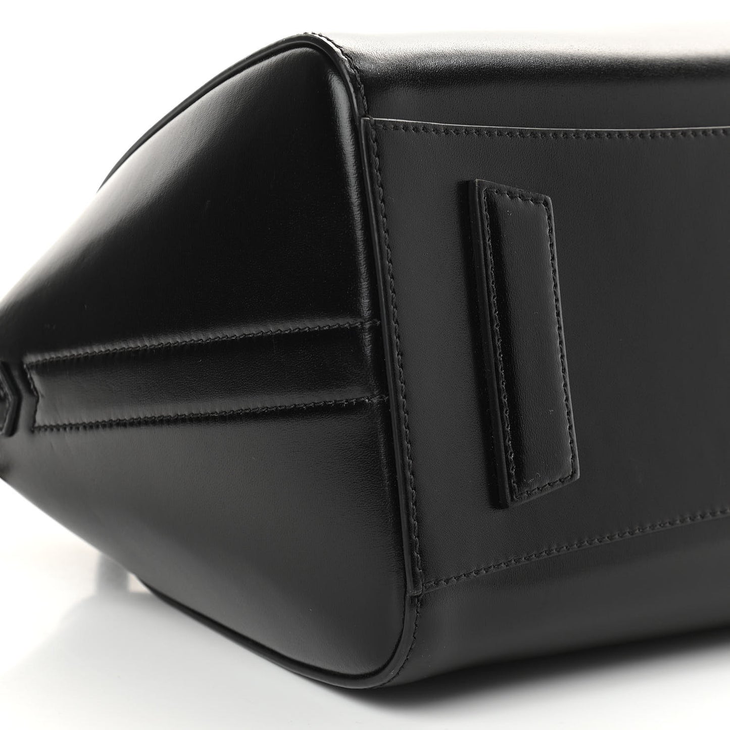 Shiny Lord Calfskin Small Antigona Black