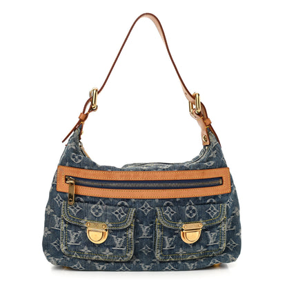 Louis Vuitton Monogram Denim Baggy PM Blue 1 of 17