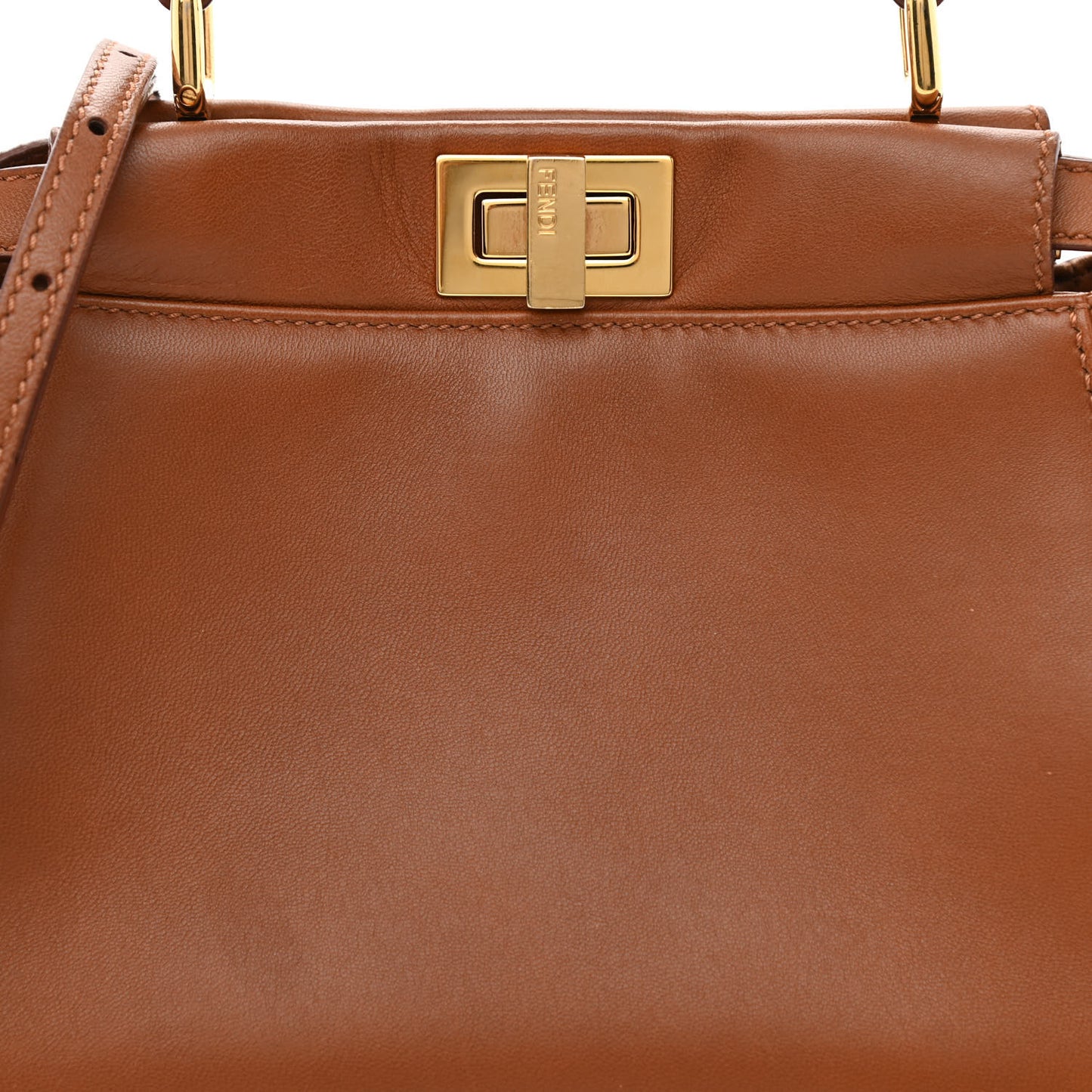 Nappa Mini Peekaboo Iconic Satchel Corteccia