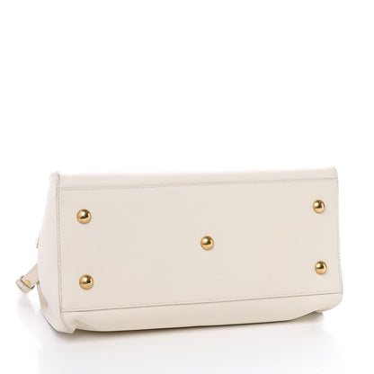 Saint Laurent Calfskin Small Classic Y Cabas White 4 of 15