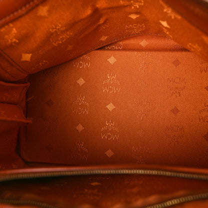 MCM Visetos Essential Boston Bag Cognac 4 of 8