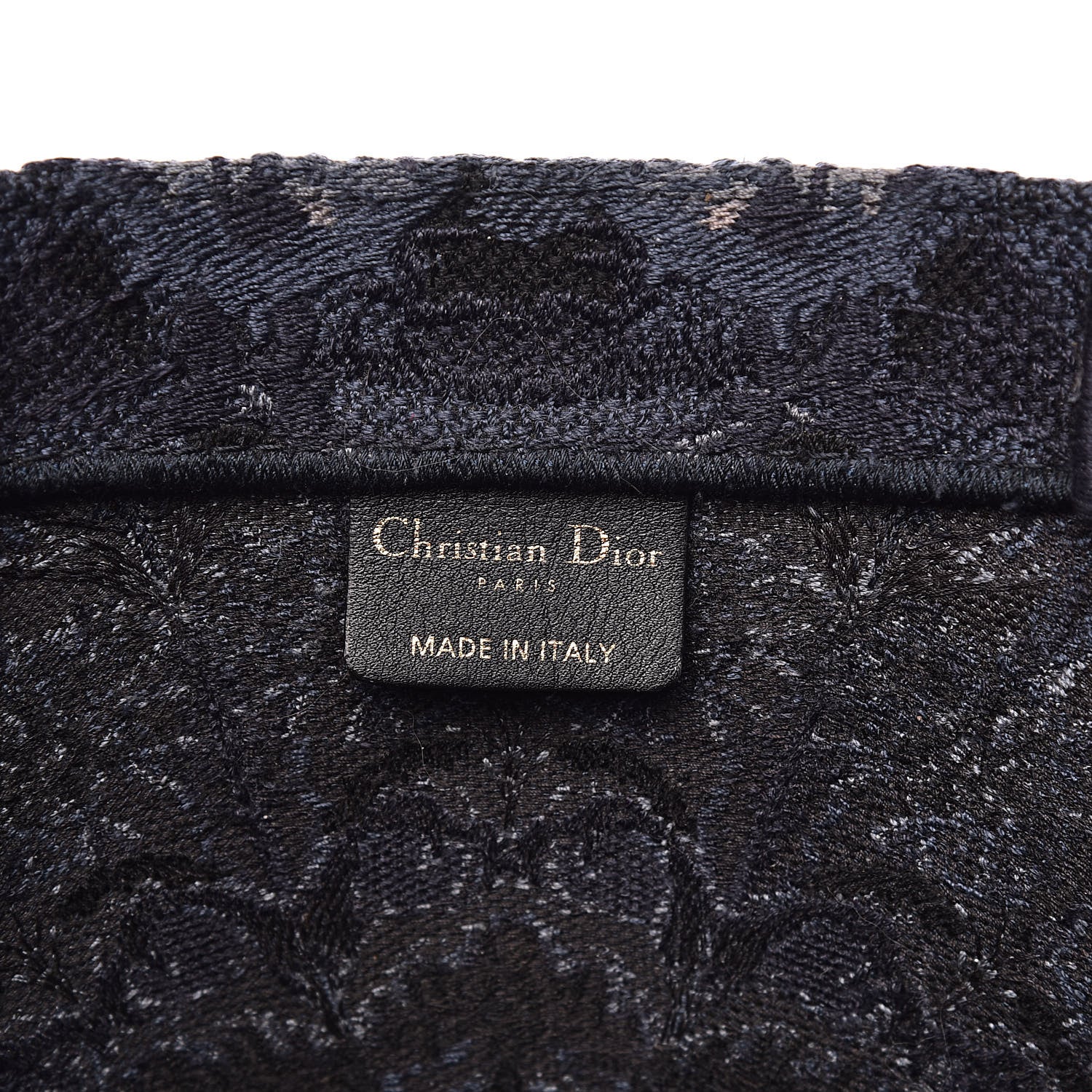 Christian Dior Canvas Embroidered KaleiDioroscopic Book Tote Blue 6 of 15