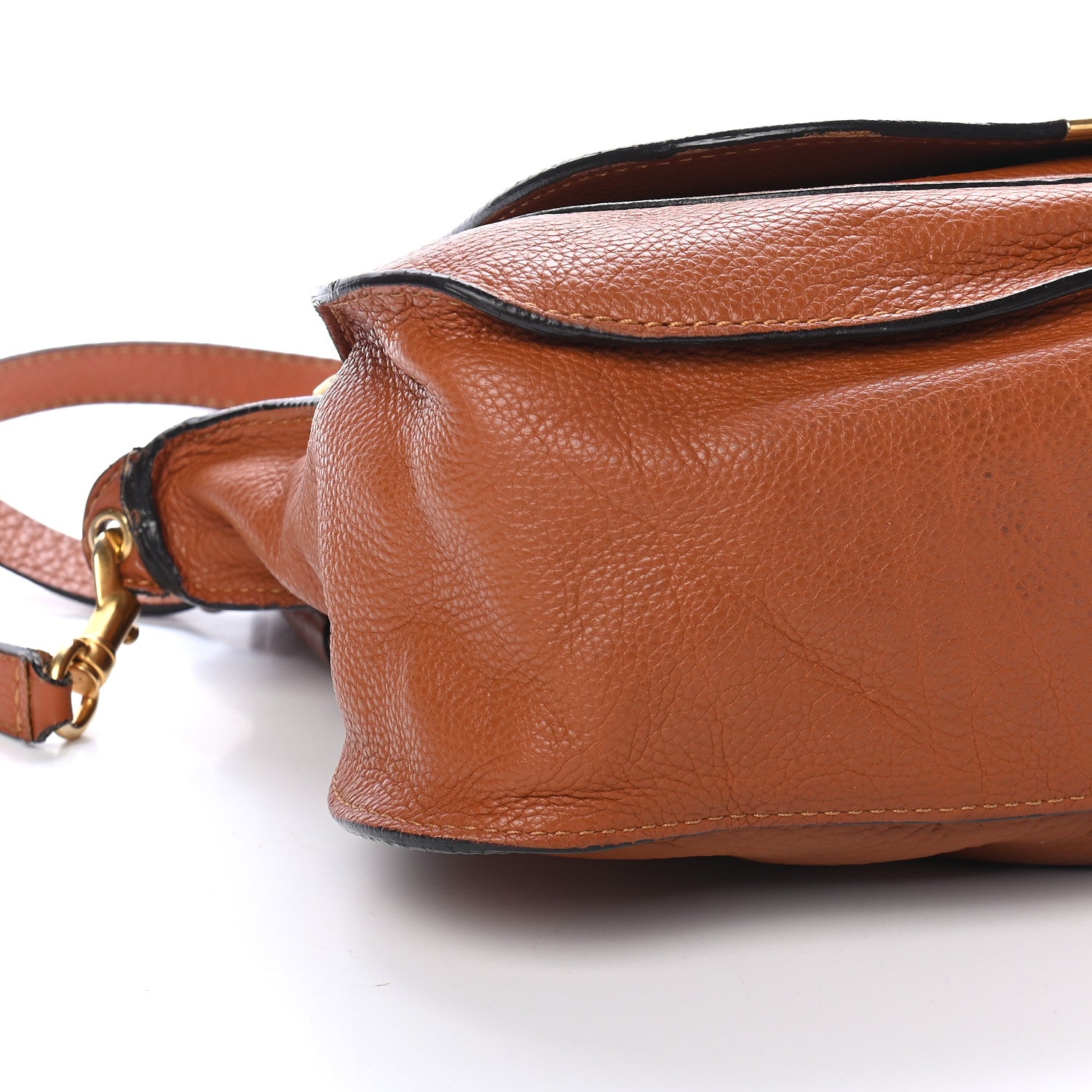 Chloe Calfskin Large Marcie Satchel Tan 8 of 13