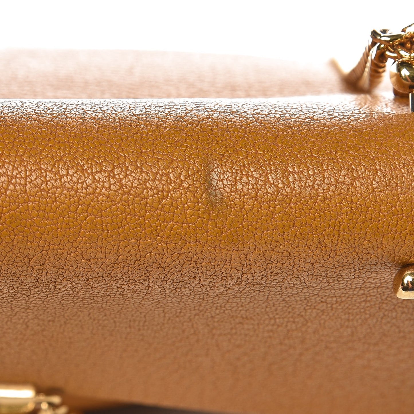 Grained Lambskin Medium Drew Shoulder Bag Mustard
