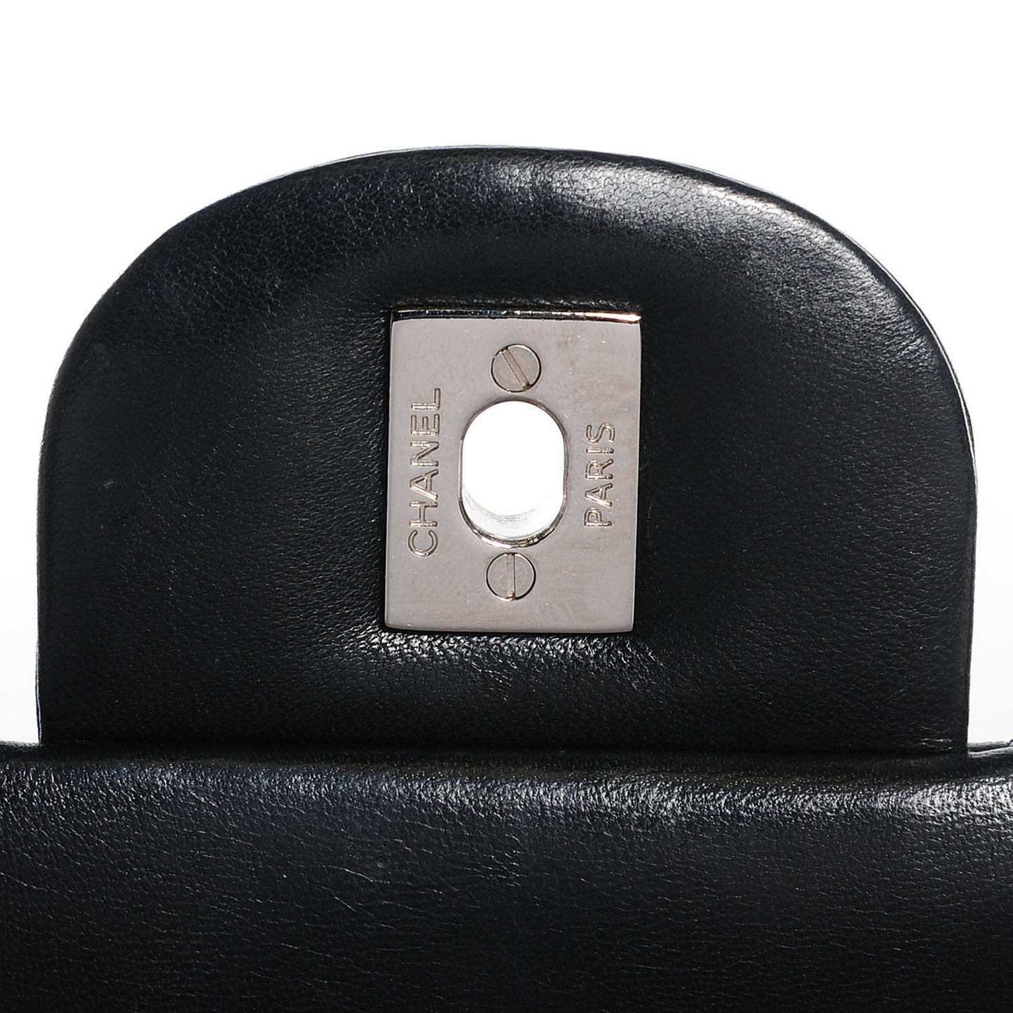 Lambskin Quilted Maxi Double Flap Black