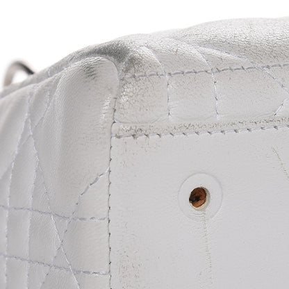 Christian Dior Lambskin Cannage Medium Lady Dior White 9 of 15