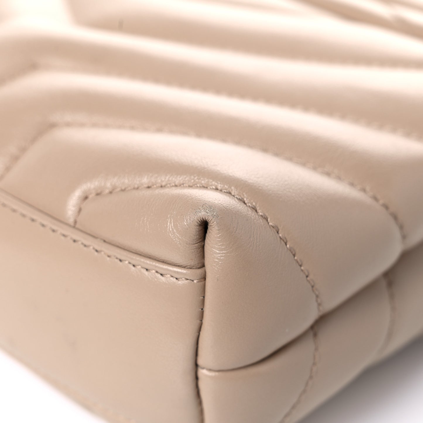 Calfskin Y Quilted Monogram Toy Loulou Crossbody Bag Dark Beige