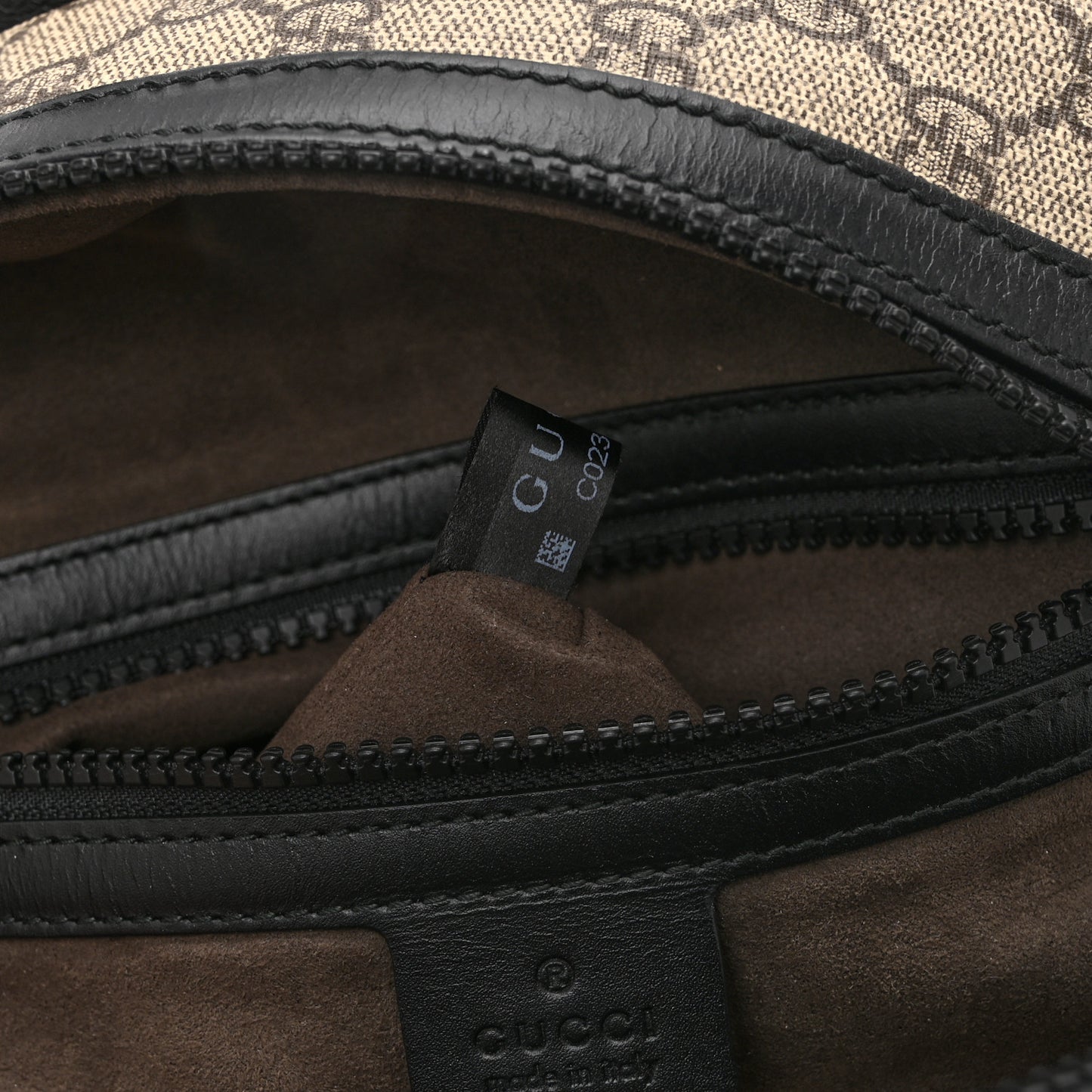 GG Supreme Monogram Small Eden Day Backpack Black