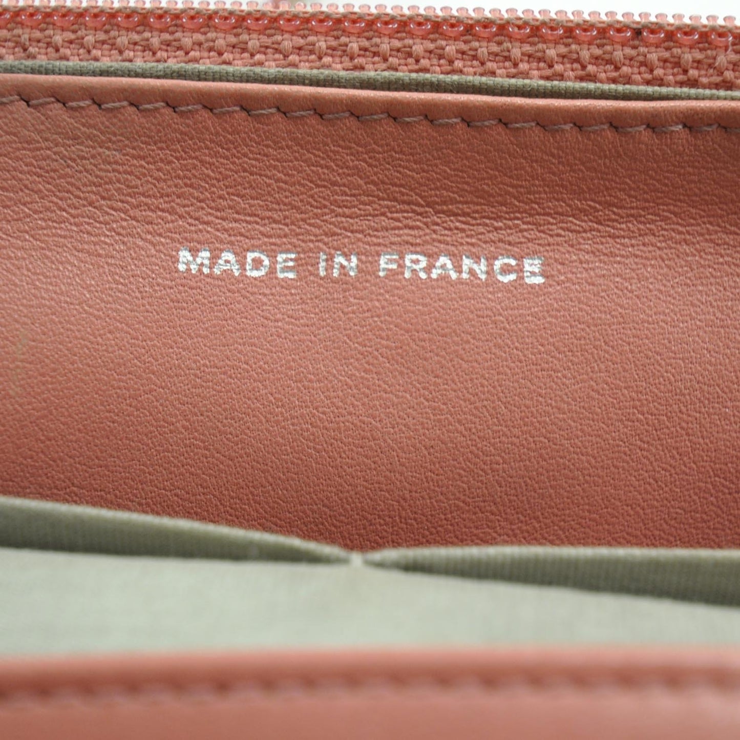 Patent Quilted Wallet On Chain WOC Coral