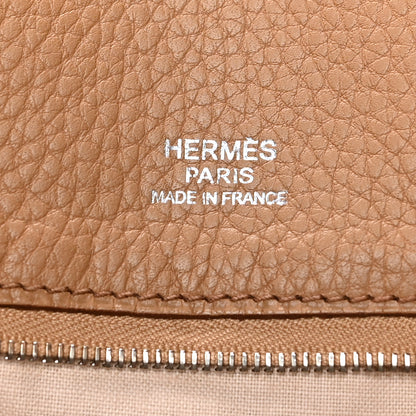 Hermes Taurillon Clemence Victoria II Cabas 35 Tabac Camel 6 of 13