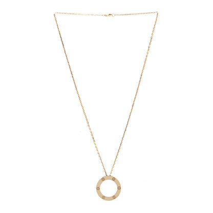Cartier 18K Yellow Gold LOVE Pendant Necklace 3 of 7