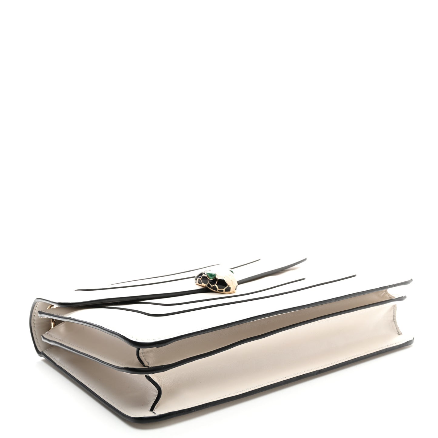 Calfskin Serpenti Forever Crossbody Bag White Agate