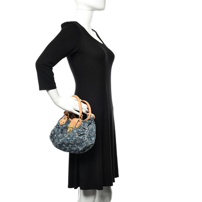 Louis Vuitton Monogram Denim Pleaty Blue 2 of 8