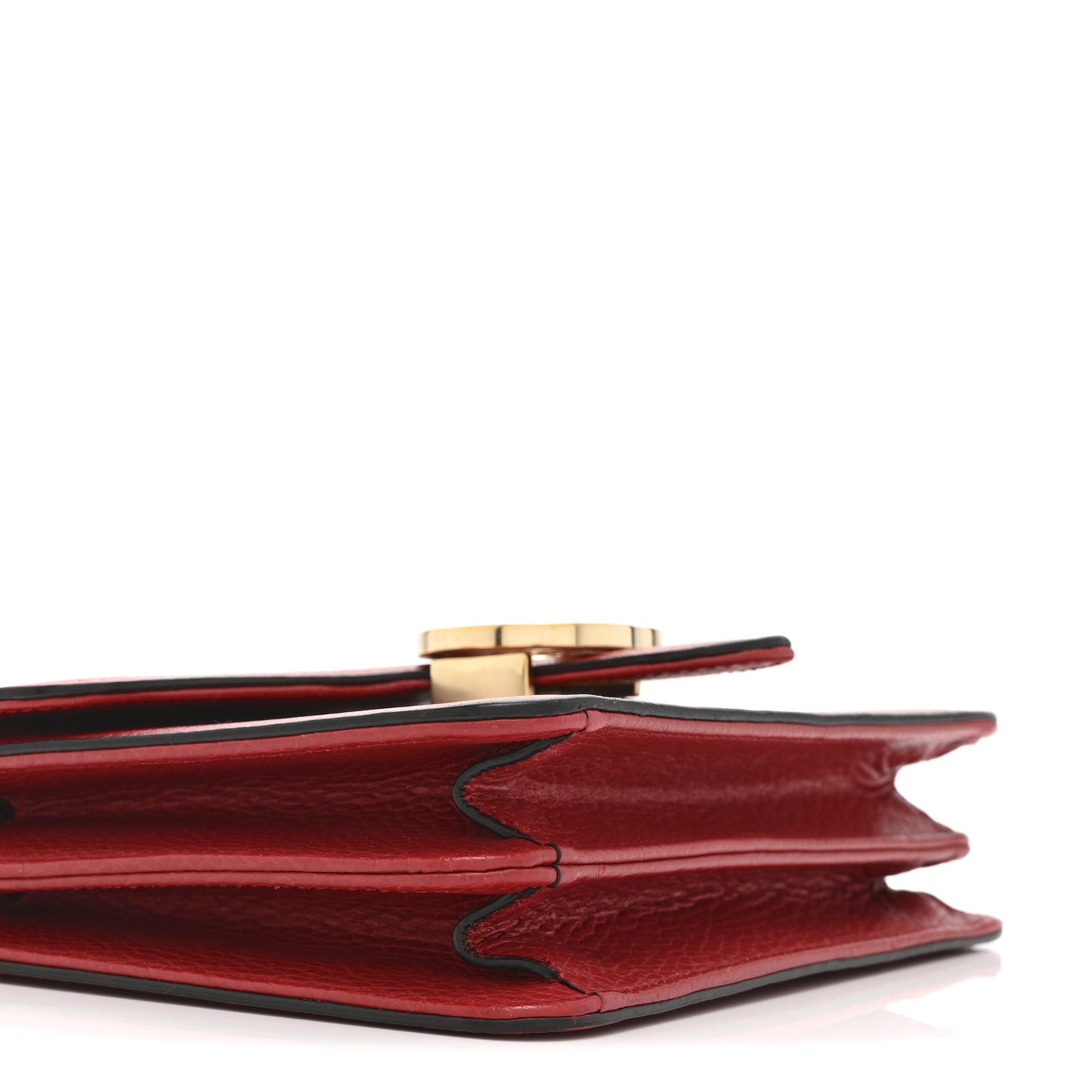 Dollar Calfskin Small Interlocking G Shoulder Bag Red