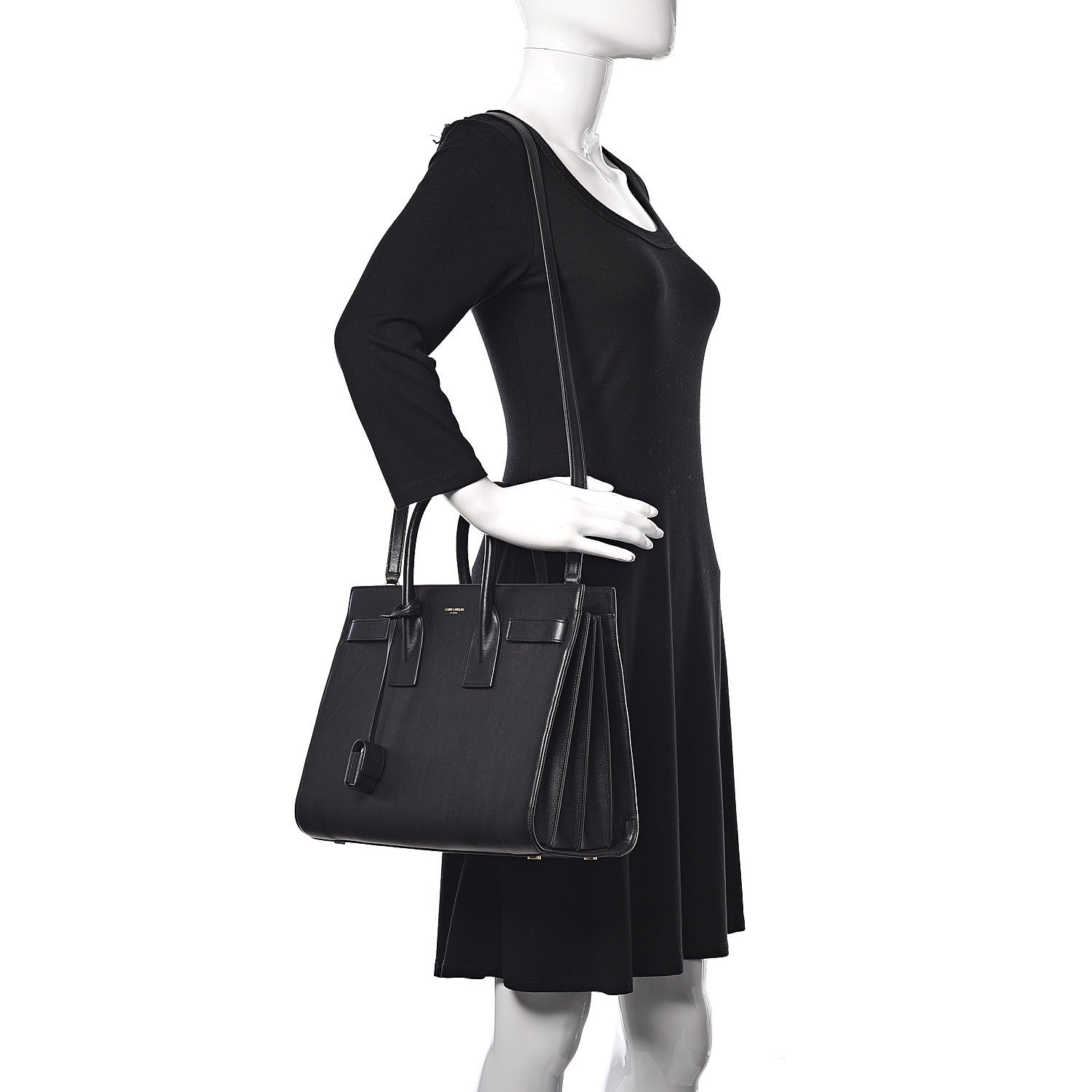 Saint Laurent Calfskin Small Sac De Jour Black 2 of 11
