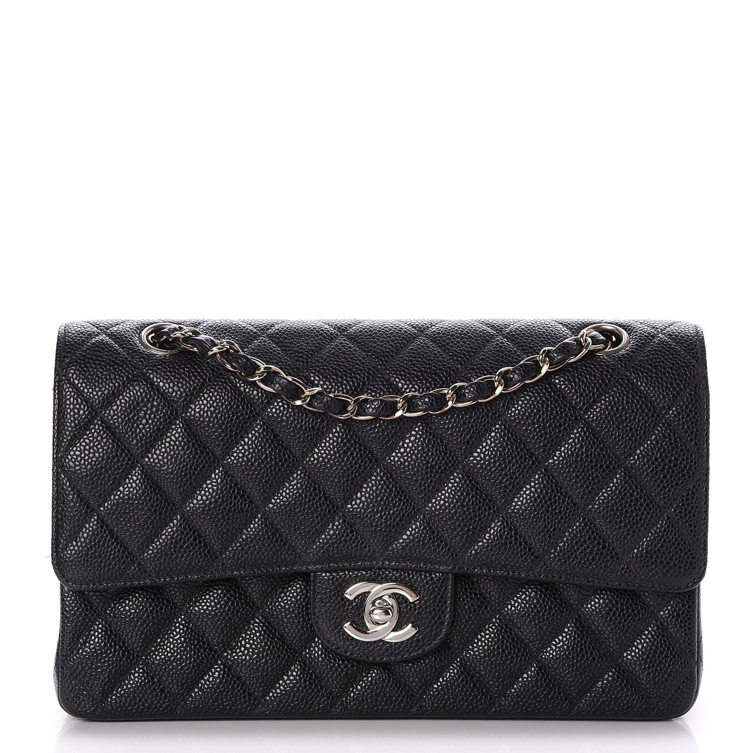 Chanel Caviar Quilted Medium Double Flap Black 1 of 8