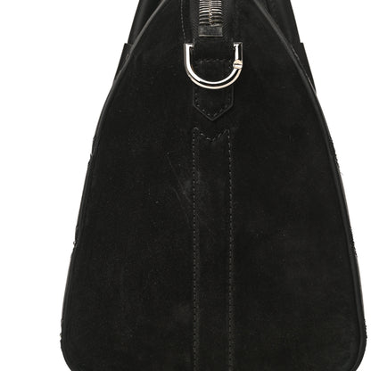 Givenchy Calfskin Suede Small Studded Chevron Antigona Black 11 of 15