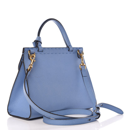 Gucci Calfskin Mini GG Marmont Top Handle Bag Clear Sky Blue 3 of 15