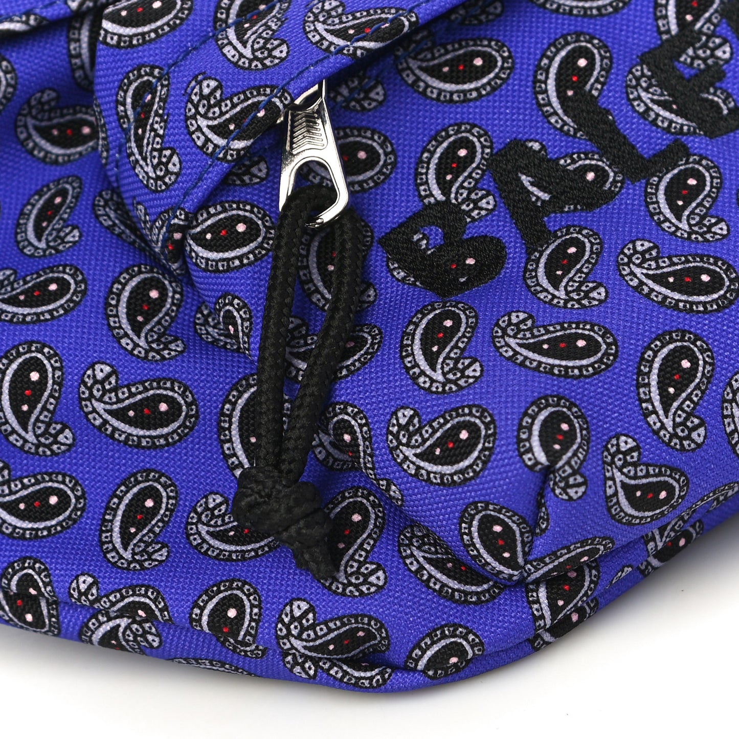 Sport Nylon Logo Paisley Print Wheel Belt Bag Navy Black