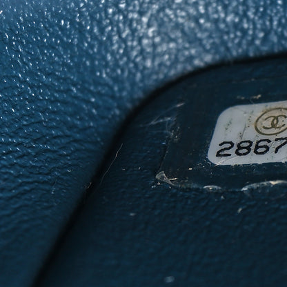 Chanel Lambskin Quilted Mini Square Flap Dark Blue 7 of 10