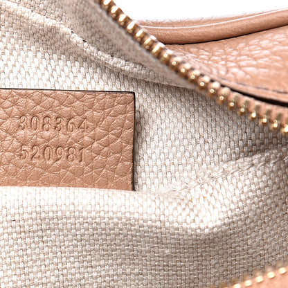 Gucci Pebbled Calfskin Small Soho Disco Bag Rose Beige 6 of 10