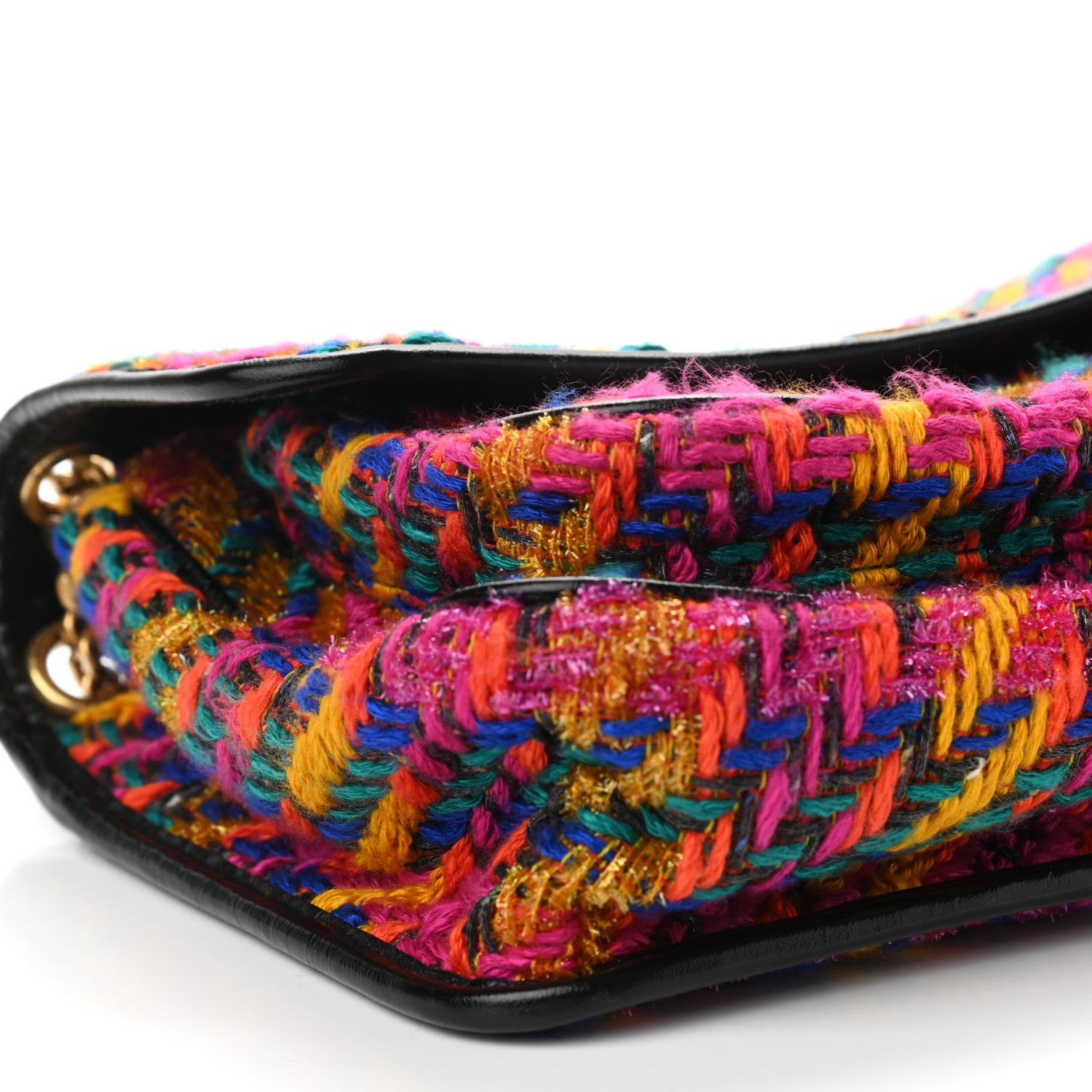 Saint Laurent Tweed Calfskin Matelasse Monogram Medium Niki Chain Satchel Multicolor 9 of 10