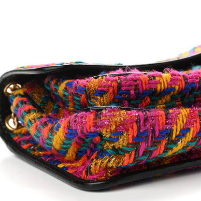 Saint Laurent Tweed Calfskin Matelasse Monogram Medium Niki Chain Satchel Multicolor 9 of 10