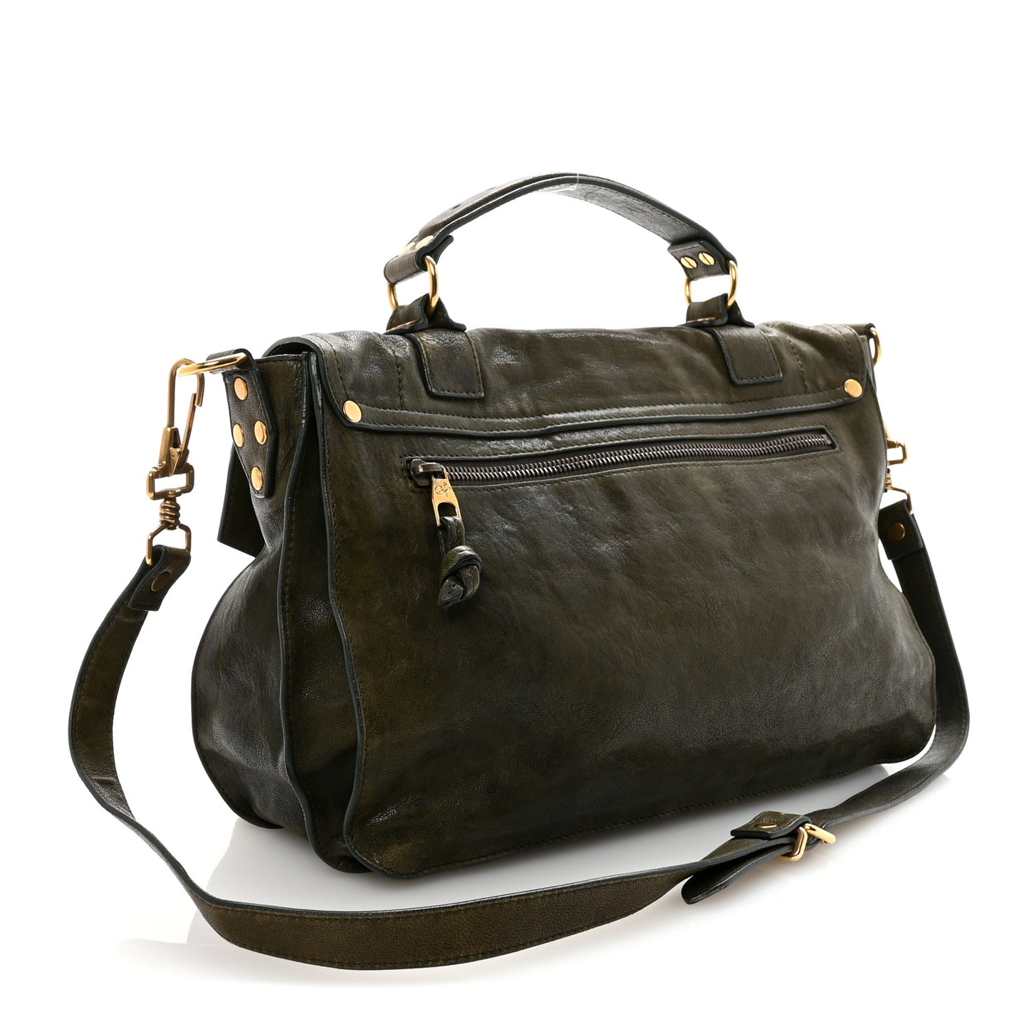 Lambskin Medium PS1 Satchel Military