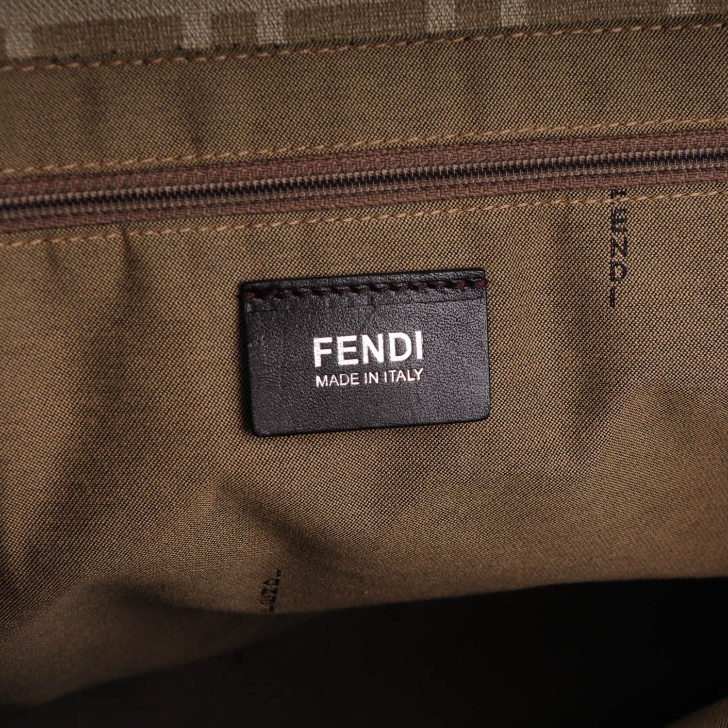 Fendi Zucca Spalmati Large Tote Kaki Pietra 6 of 7