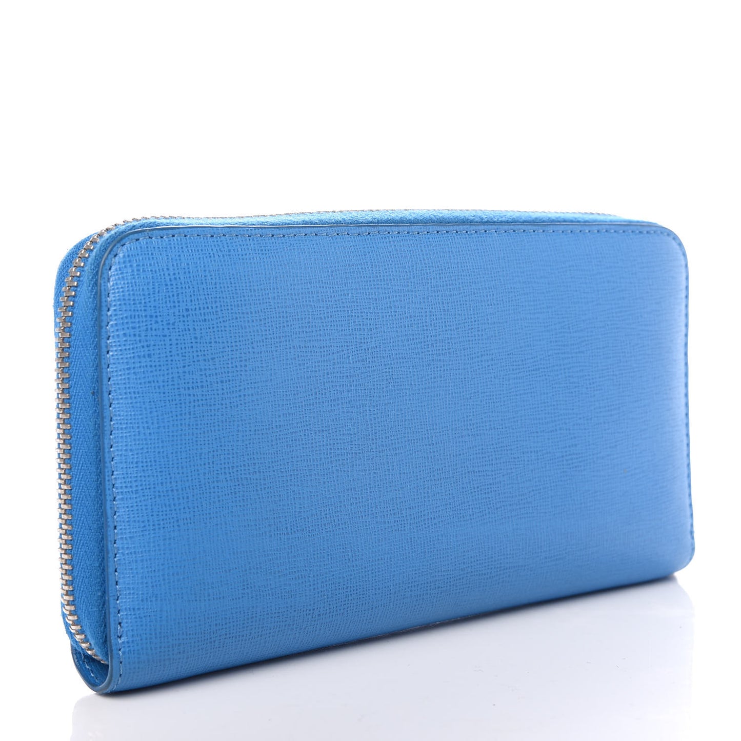 Vitello Elite Crystal Eye Monster Zip Around Wallet Royal Blue Papavero Multicolor