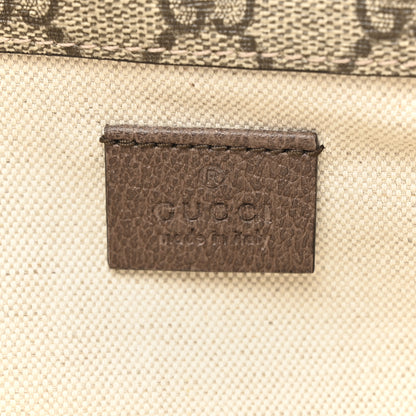 Gucci GG Supreme Monogram Web Small Neo Vintage Double Flap Messenger Bag Beige New Acero 15 of 25