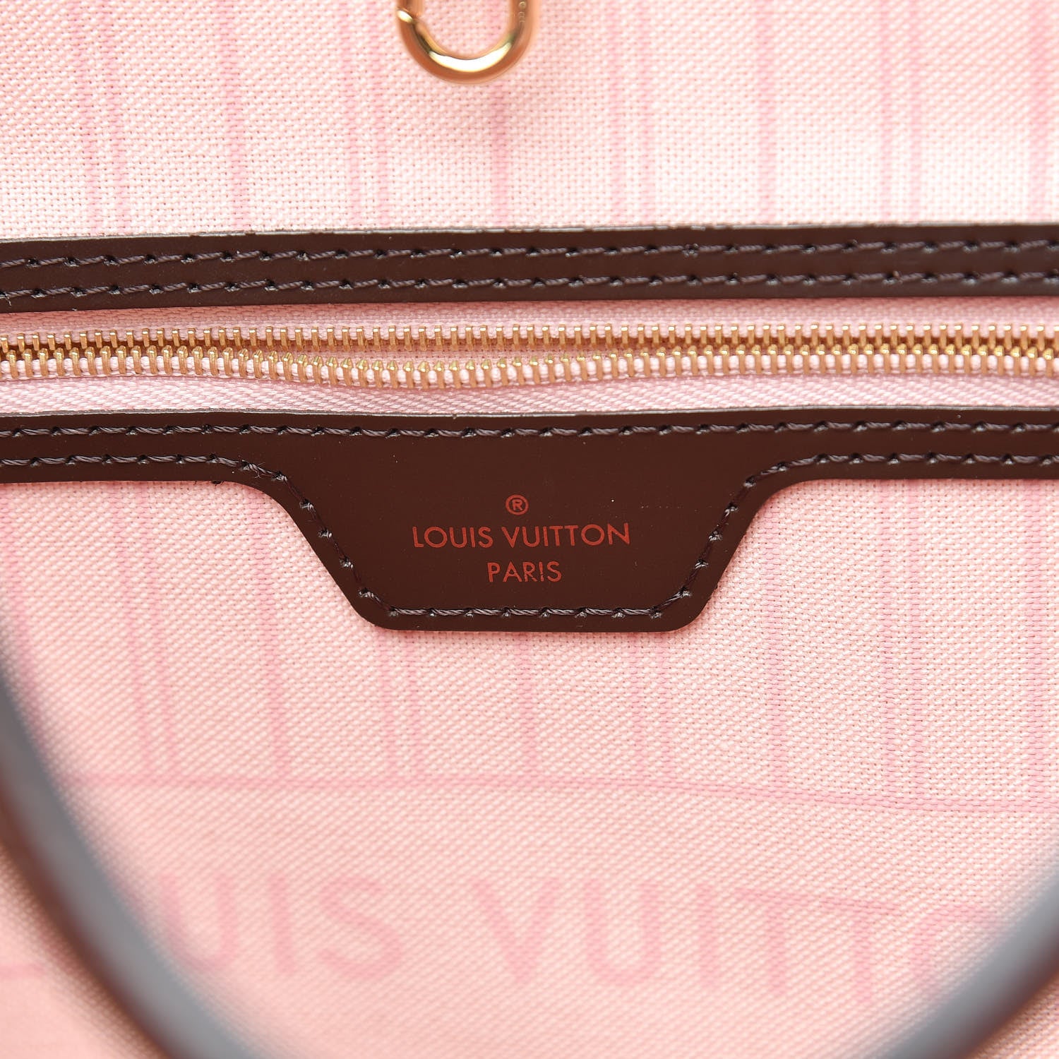Louis Vuitton Damier Ebene Neo Neverfull MM Rose Ballerine 9 of 17