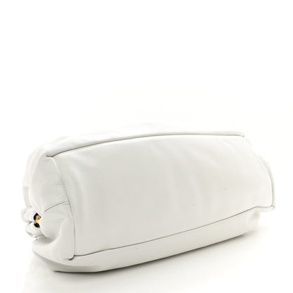 Mansur Gavriel Lambskin Cloud Clutch White 4 of 9