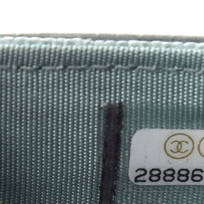 Chanel Caviar Quilted Filigree Card Holder Light Blue 8 of 9