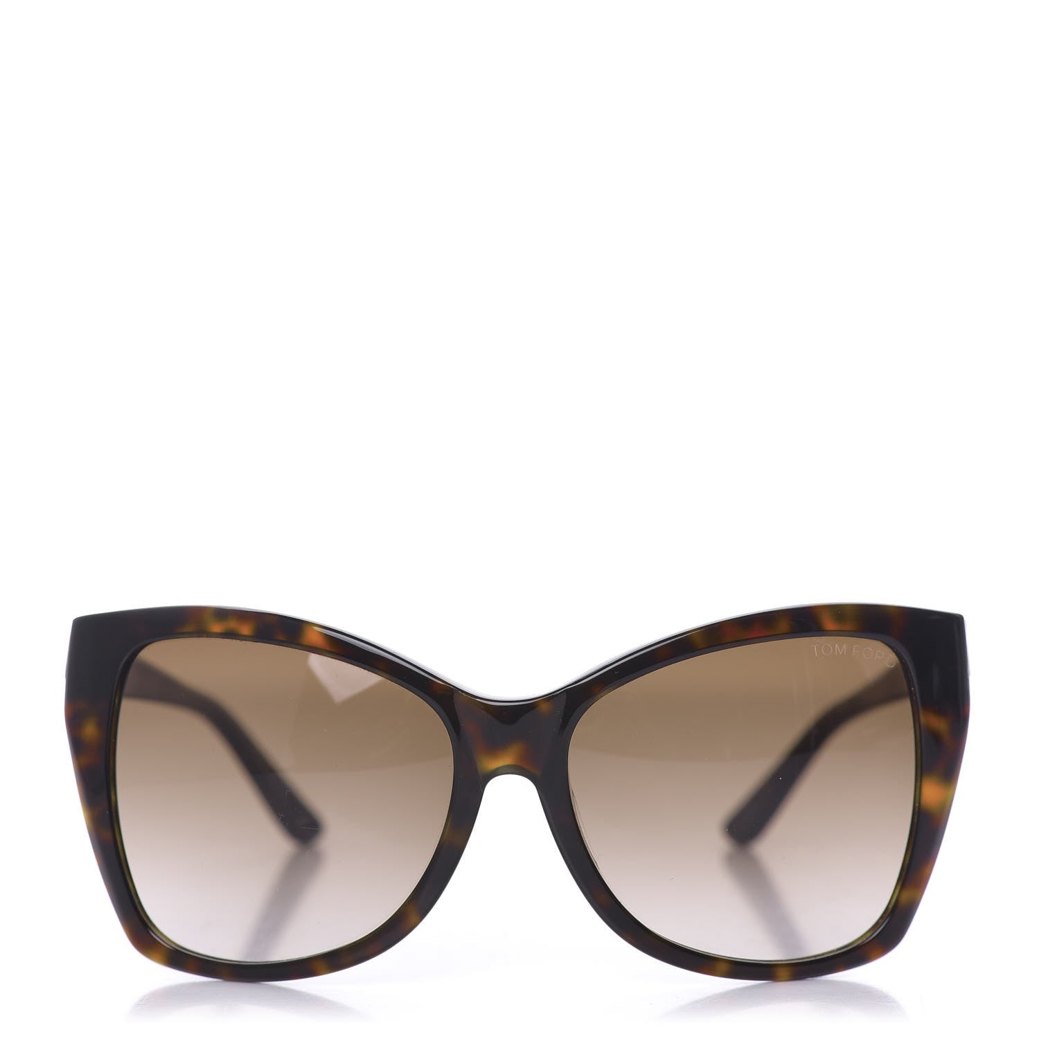 Tom Ford Carli Oversize Square Cateye Sunglasses TF295 Havana Brown 2 of 8