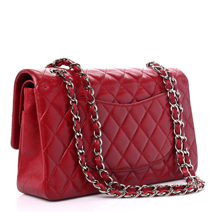 Chanel Caviar Quilted Medium Double Flap Red 4 of 10
