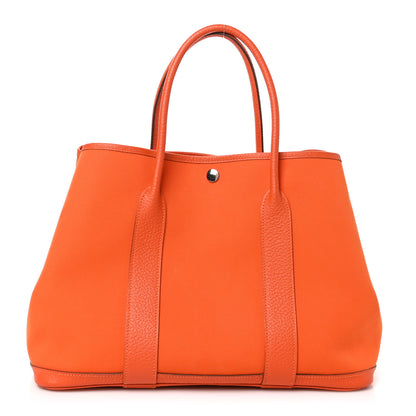Hermes Toile Negonda Garden Party Tote 36 MM Orange 1 of 10