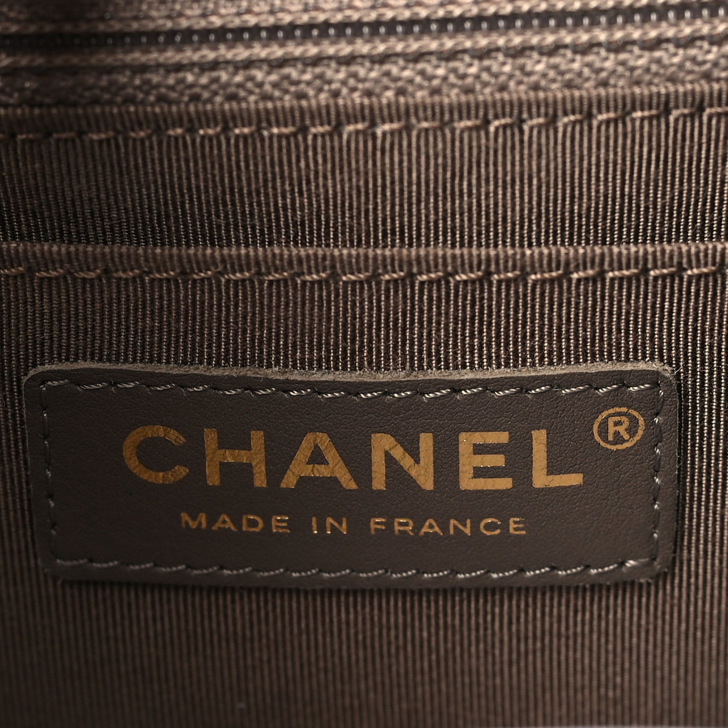 Chanel Calfskin Chevron Quilted Large Statement Flap Khaki 6 of 9