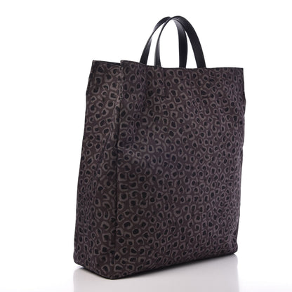 Gucci Canvas G-Active Leopard Vertical Tote Grey 3 of 7