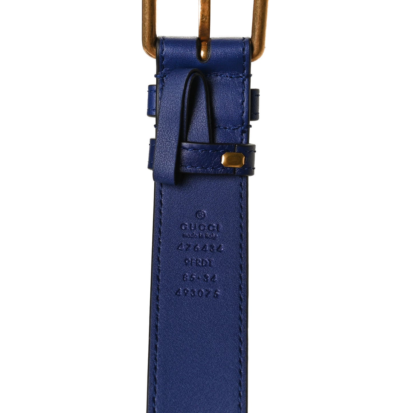 Velvet Matelasse GG Marmont Belt Bag 85 34 Cobalt Blue