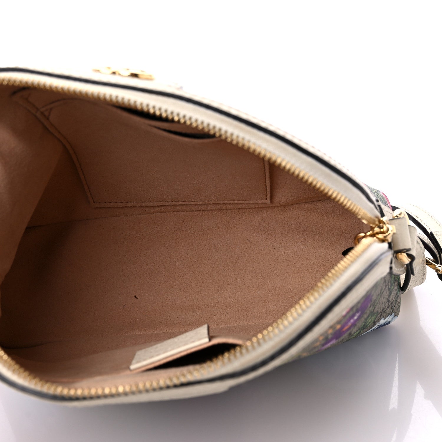 Gucci GG Supreme Monogram Flora Web GG Small Ophidia Dome Shoulder Bag White 5 of 11