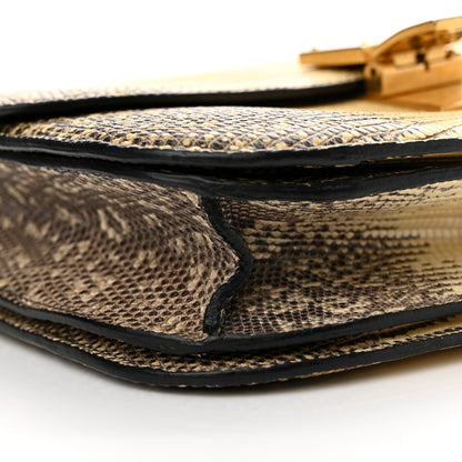 Celine Lizard Medium Classic Box Flap Bag Natural 8 of 13