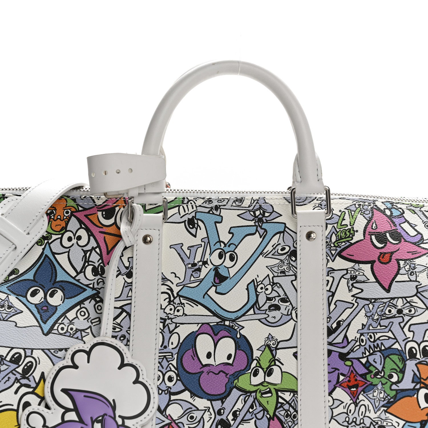 Louis Vuitton Monogram Comics Keepall Bandouliere 50 Multicolor 7 of 15