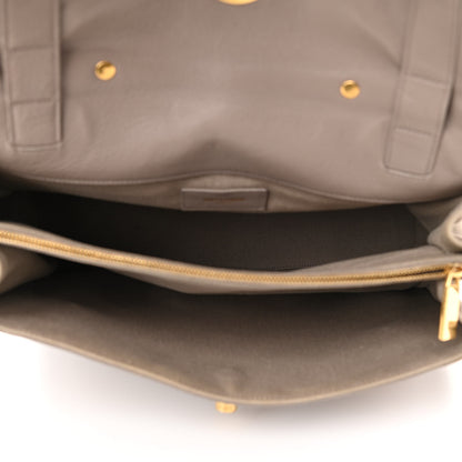 Saint Laurent Calfskin Canvas Medium Muse Two Grey 5 of 11