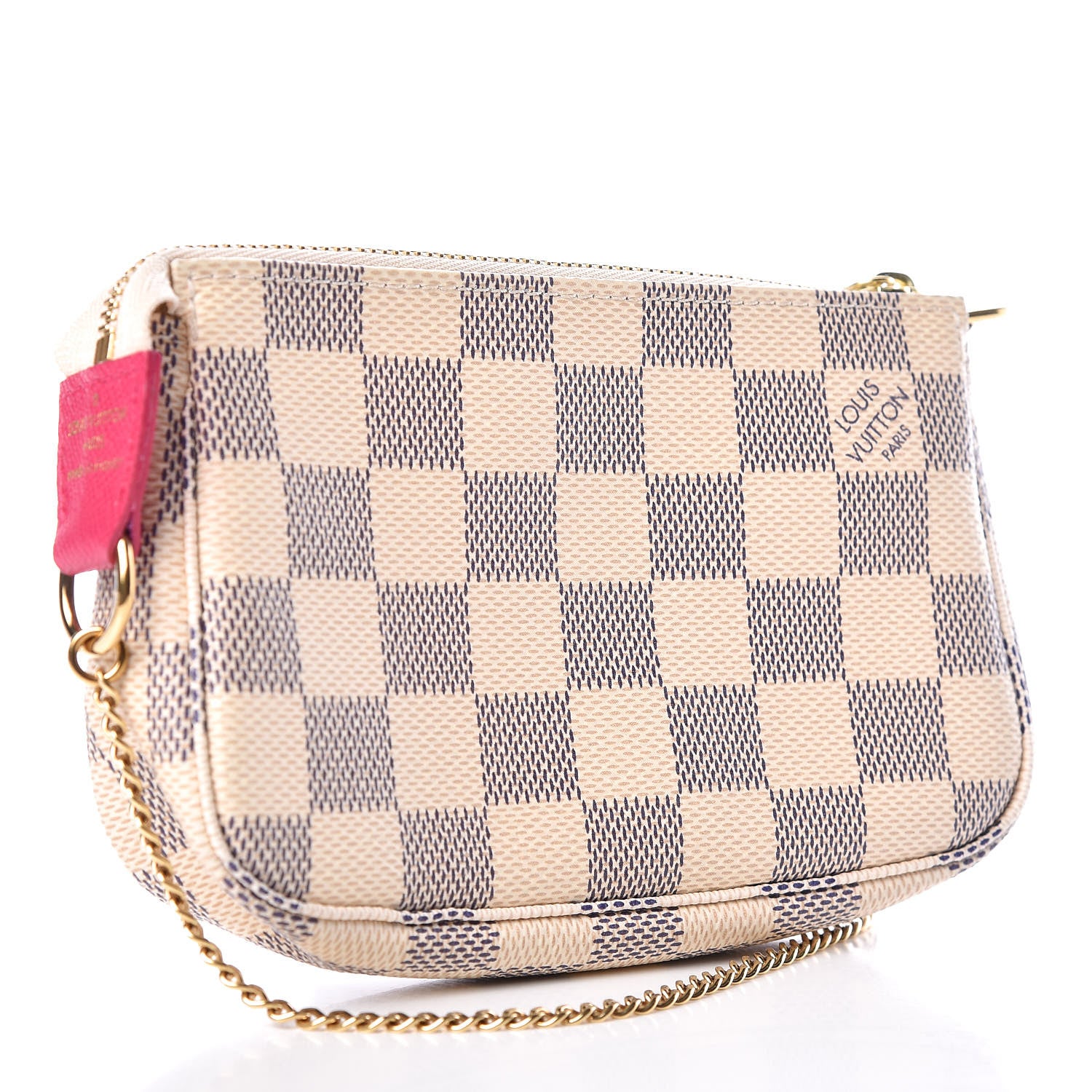 Louis Vuitton Damier Azur 2015 Christmas Animation Mini Pochette Accessories 3 of 9
