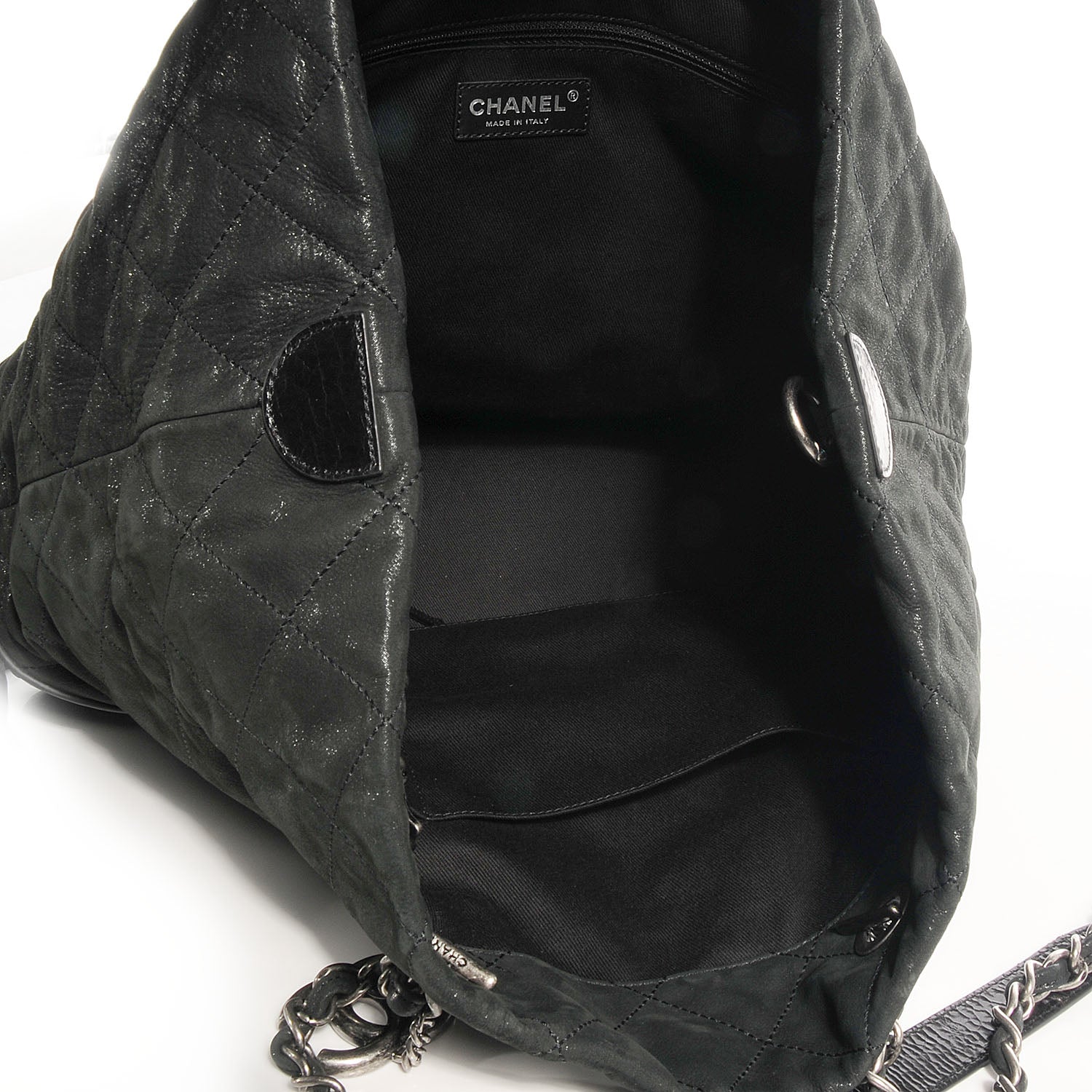 Chanel Iridescent Calfskin VIP Large Tote Black 5 of 7