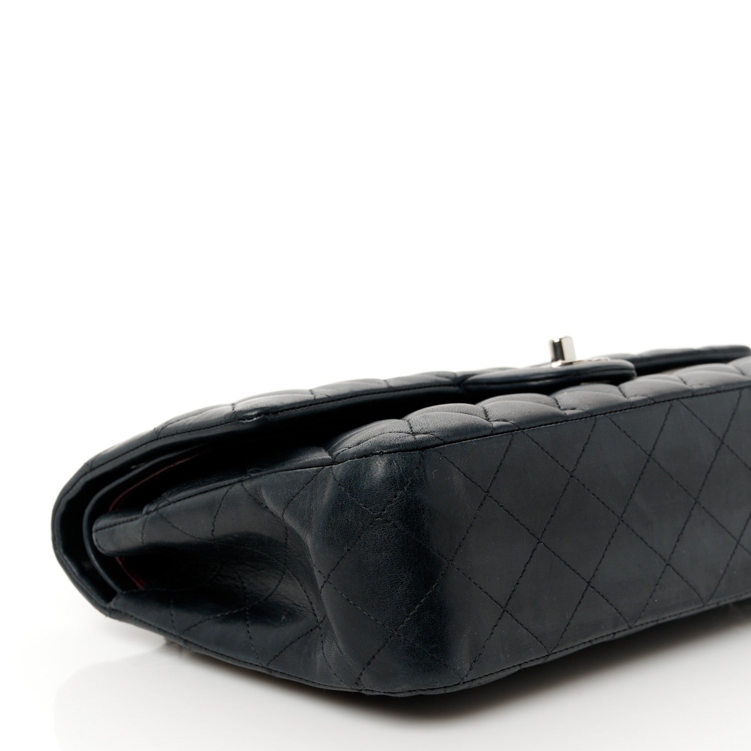 Chanel Lambskin Quilted Medium Double Flap Black 10 of 11