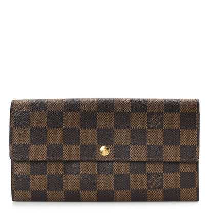 Louis Vuitton Damier Ebene Sarah Wallet 1 of 9
